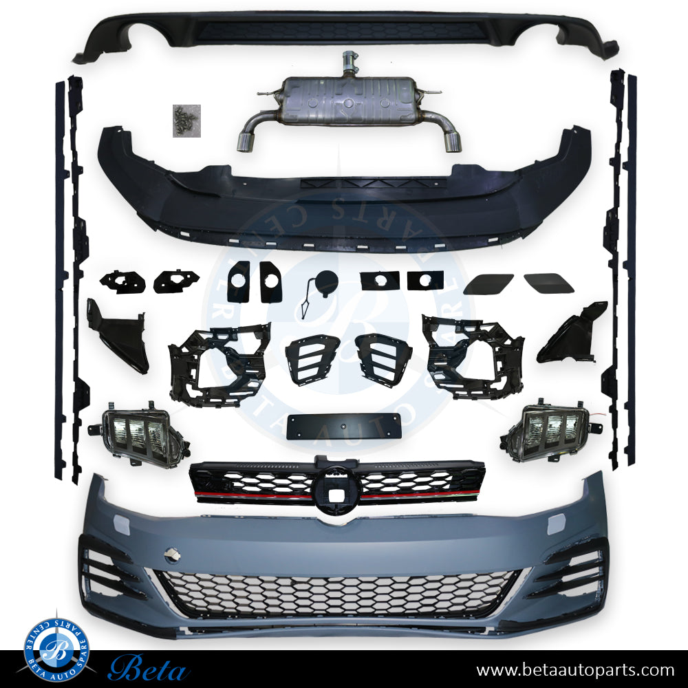 Body Kit Upgrade to GTI Look for Volkswagen Golf 7.5 2017-2019 models Body Kit Upgrade to GTI Look for Volkswagen Golf 7.5 2017-2019 models